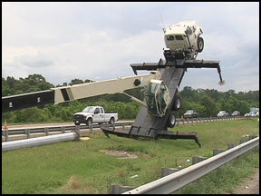Tip over lifting a light stand